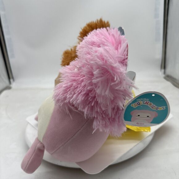 2022 Kellytoy Squishmallow Brina & Benny Duo Bigfoot 8 “ Brown & Pink Plus NWT - Picture 2 of 7